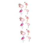 TOVINANNA 3sets Flamingo Brooch Elegant Drip Oil Design Alloy Breastpins for Women Accessory for Dresses Parties and Everyday Wear Multi Purpose Fashion Jewelry 4pcs*3