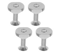TOVINANNA 4 Sets M6 Stainless Steel Surfboard Fin Screws and Nuts Kit for Paddle Board, Removable Sup Screws with Washers, Enhancing Performance and Improving Control for Surfing