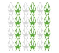TOVINANNA 40pcs Bird Food Clip for Parrots and Budgies, Versatile Pp Parrot Cage Fruit Skewer Holder with Easy Installation, for Daily Feeding Treats and Vegetables