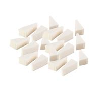 TOVINANNA 40pcs Wedge Sponge Makeup Blending Wedges Soft White Easy to Hold Applying Spirit Gum for Manicure and Makeup