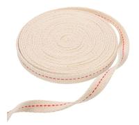 TOVINANNA 4m Cotton Lamp Oil Wicks Roll 2.5cm Width Flat Braided Paraffin Lantern Wick Replacement for Kerosene Lamps DIY Candle Making and Lantern Burners