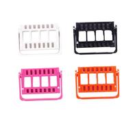 TOVINANNA 4pcs 16-hole Nail Drill Bits Holder and Storage Organizer Set, Manicure Grinding Head Stand with Multi-color Case for Salon and Home Nail Art Tools