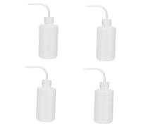 TOVINANNA 4pcs 250ml Grafting Eyelash Rinse Bottles Measurement Markings, Squeeze Distilled Water and Salt Water Eye Cleaning Tool for Salon Use