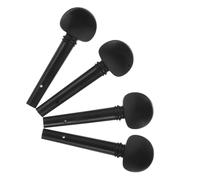 TOVINANNA 4Pcs 4/4 Ebony Violin Tuning Pegs Set Wooden Acoustic Violin String Tuners Fine Adjustable Parts Accessories for Players