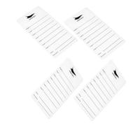 TOVINANNA 4pcs Acrylic Eyelash Pallets Lash Extension Display Boards for Easy Organization and Application Scale Essential Lash Extension Tools for Women