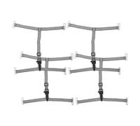 TOVINANNA 4pcs Adjustable Chin Strap for Hard Hat and Motorcycle Helmet, High Durability Plastic and Ribbon Safety Helmet Lower Strap for Industrial Workers and Youth Hockey Use