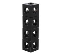 TOVINANNA 4pcs Aluminum Bracket Cube for 2020 Series Extrusion Profile, Zinc Alloy Corner Bracket with Simple Installation and Sturdy Design for 3D Printers and Aluminum Frame Structures