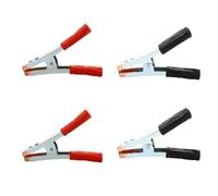 TOVINANNA 4pcs Car Battery Alligator Clips with Copper Material, Efficient Conductivity and Spring Loaded Design, for Automotive Charging and Testing Applications