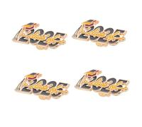 TOVINANNA 4pcs Class of Graduation Brooch Pins Elegant Cap Lapel Pins Academic Jewelry for Graduation Ceremony Party Favors and Everyday Wear