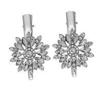 TOVINANNA 4pcs Crystal Rhinestone Hair Clips Elegant Flower Design Barrettes Stunning Hairpins for Weddings Parties and Daily Wear Versatile Hair Accessories for Women and Girls