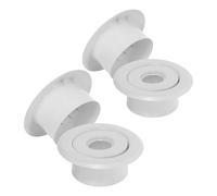 TOVINANNA 4pcs Fire Sprinkler Escutcheon Decorative Replacement Cover Recessed Trim Ring Metal 24mm Standard Interface Elegant Concealed Design Universal Compatibility for Residential
