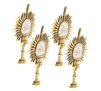 TOVINANNA 4pcs First Communion Lapel Pin Holy Chalice Breastpin Elegant Zinc Alloy Meticulously Crafted Easy to Pair for Family and Friends Important Ceremonies 1.57x0.98x0.39in