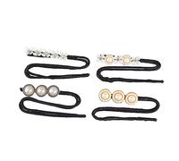 TOVINANNA 4pcs Hair Bun Shaper Clips Anti- Twisted Hair Bands for Elegant French Styles for Daily Wear Weddings and Professional Settings