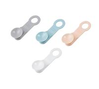 TOVINANNA 4Pcs Household Toilet Seat Lifters for Sanitary Hands Toilet Cover Handles in White Grey Light Pink Blue Use Closestool Accessories for Public and Home Bathroom Use