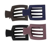 TOVINANNA 4pcs Large Square Matte Hair Claw Clips Claw Clips for Women Thick Thin Hair Strong Hold Non-slip for Daily Work Styling