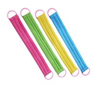 TOVINANNA 4PCS Long Back Scrubber Body Massage Towels for Shower Exfoliating Bathing Cloths Strong Decontamination for Arms Legs Chest Back Home Bathroom Use Random Color