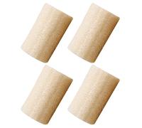 TOVINANNA 4pcs Loofah Sponge Bath Body Brush Back Scrubber Natural Loofah Material Comfortable Touch Skin Cleaning Yellow Bathing Accessories for Shower