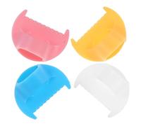 TOVINANNA 4pcs Multi-Purpose Sewing Gauge Set 3mm Stitching Pitch Edge Binding Sewing Tool for Hand Stitching Quilting Embroidery Guide Rulers in Yellow Pink Blue and White for Tailors