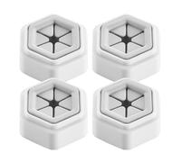 TOVINANNA 4pcs No-Drill Bathroom and Kitchen Towel Hooks Wall Mounted Towel Holder with Abs and PVC Material, Punch Free Installation, Suitable for Bathrooms and Guest Rooms