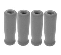 TOVINANNA 4Pcs Non-Slip Thicken Handle Grips for Walking Cane and Crutches, Grey Foam Comfort Covers for Elderly Support and Mobility Aid