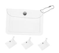 TOVINANNA 4pcs Portable Storage Bag Pouch for Organizing Cards and Items Purse for Students Office Workers and Travel