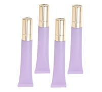 TOVINANNA 4pcs Refillable Eye Cream Squeeze Tubes Massage Tips Portable Skincare Containers for Travel Multi-Function Empty Cosmetic Tubes for Makeup and Beauty Products