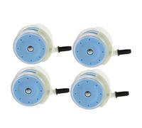 TOVINANNA 4pcs Silent Rolling Push in Detachable Wheels for Walker and Stroller Replacement, Easy Installation Pp Material Casters Suitable for Bedrooms and Homes with Furry Friends