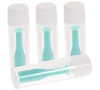 TOVINANNA 4pcs Silicone Lenses Suction Stick Inserter Remover Tool with Anti-Slip Surface and Protective Case for Hard and Rgp Contact Lenses Portable for Travel Home Use Green