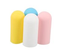 TOVINANNA 4pcs Silicone Travel Bottle Protectors for Toiletries Perfume Skincare Leakproof Sleeves Elastic for Airplane Cruise Ship
