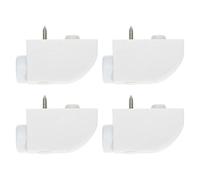 TOVINANNA 4pcs Sliding Window Locks Safety Restrictor White Multi-Purpose Sliding Door Security Lock for Doors Prevent Falls and Theft Easy Install