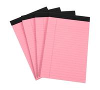 TOVINANNA 4pcs Tearable Legal Pads Note Pads with Lined Paper and Nonstick Design, Simple Delicate Appearance Paper Notepad for Office and School Use