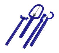 TOVINANNA 4pcs Tongue Tip Elevation Training Set Portable Oral Motor Therapy Tool Speech Therapy Materials for Pronunciation Improvement and Lip Muscle Strengthening Blue