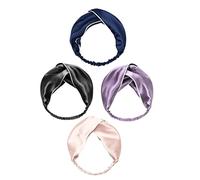 TOVINANNA 4pcs Twisted Headbands Elastic Multi-use Face Wash Hair Accessories Breathable Material for Daily Wear Yoga Makeup Random Colors