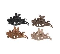 TOVINANNA 4pcs Vintage Flower Hair Claw Clips Matte Non-slip Strong Hold Jaw Clamps for Women and Retro Style Hair Accessories for Daily and Party Use