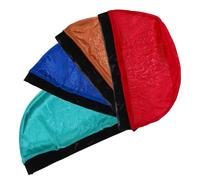 TOVINANNA 4pcs Wigs Dome Cap Wave Caps 9.43x6.68x0.20in Polyester Material Prevents Breakage Unisex Beautiful Appearance Hip Hop Activities