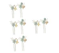TOVINANNA 4sets Flower Hairpin Bridal Hair Accessories Wedding Headband for Women Hair Ornaments for Wedding Bridesmaid 2pcs*4