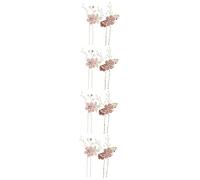 TOVINANNA 4sets Navy Hair Accessories Wedding Flower Hairpins Bridal Shower Decorations 2pcs*4