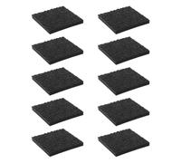 TOVINANNA 5 Pairs Replacement Heel Patch for High Heels, Non-Slip Rubber Square Caps 60mm X 60mm X 6.5mm, Instant Protection and Stable Support for Boots and Shoes, for DIY Installation