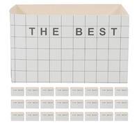TOVINANNA 50 Pack Paperboard Sandwich Boxes 10x6x6cm Food Trays | Oil-Proof Burger Packaging Containers, Plaid Takeaway Holders for Office Breakfast, Party Snacks and Bakery Desserts