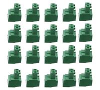 TOVINANNA 50 Pcs Pitch Screw Terminal Block Connector for Pcb Wiring Electrical Accessories with Plastic Guide Rust-resistant Plated Contacts Suitable for Electronics and Control Systems