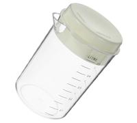 TOVINANNA 500ml 2 Pcs Measuring Cup with Scale Plastic Lid Baking Kitchen Container Versatile Kitchen Tool Stylish Modern Design Built to Last for Beverage Making