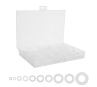 TOVINANNA 500pcs Nylon Flat Gaskets Washers White Heat Resistant Stable Performance M2 M2.5 M3 M4 M5 M6 M8 for Hardware Repair and High Temperature Equipment