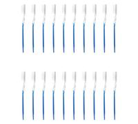TOVINANNA 50pcs Convenient Teeth Brush Portable Travel Toothbrush Disposable Toothbrushes Comfortable Use Flexible Bristles Blue Pp Material for Travel and Hotel Use