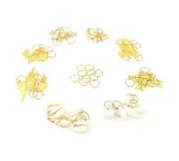 TOVINANNA 50pcs Hair Clips Barrettes Set Shell Leaves Stars Conch Snowflake Charms Fashionable Headband Accessories for Women Girls Unisex for Party Wedding Prom