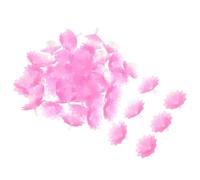 TOVINANNA 50pcs Pink Flower Shaped Plastic Lamp Shades for LED String Lights Compatible with F5 Bulbs, Providing Soft Even Coverage for Indoor Parties and Decorative Lighting