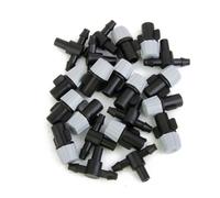 TOVINANNA 50pcs Plastic Atomizing Nozzles with Flat Fan Spray for Garden Hose, 7-9l/h Water Control Nozzle Suitable for Fertilization and Cooling in Outdoor Gardening