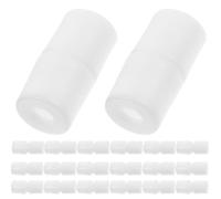 TOVINANNA 50pcs Plastic Lanyard Safety Clasp with Break Resistance and Connecting Rope Features, White Plastic Breakaway Clasp Buckle for DIY Projects and Jewelry Making