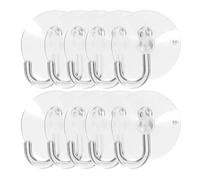 TOVINANNA 50pcs Suction Cup Hooks 30mm PVC Wall Hanging Hooks