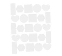 TOVINANNA 50Pcs Transparent Acrylic Sublimation Blanks Heart Keychain Tags DIY Craft Kit for Jewelry Making and Custom Keyrings Bulk Clear Acrylic Discs