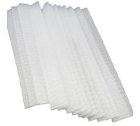 TOVINANNA 50pcs White Cosmetic Brush Covers Mesh Protector for Makeup Brushes with Space Saving and Good Elasticity Pe Material Protector for Makeup Storage